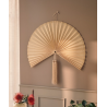 Éventail mural artisanal – Décoration naturelle & élégante