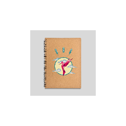 Lot de 3 carnets de notes 120 pages – Couverture rigide recyclée 16x22 cm