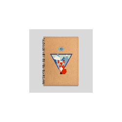 Lot de 3 carnets de notes 120 pages – Couverture rigide recyclée 16x22 cm
