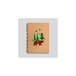 Lot de 3 carnets de notes 120 pages – Couverture rigide recyclée 16x22 cm