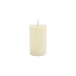 Bougie sculpturale LED en cire naturelle – Élégance contemporaine