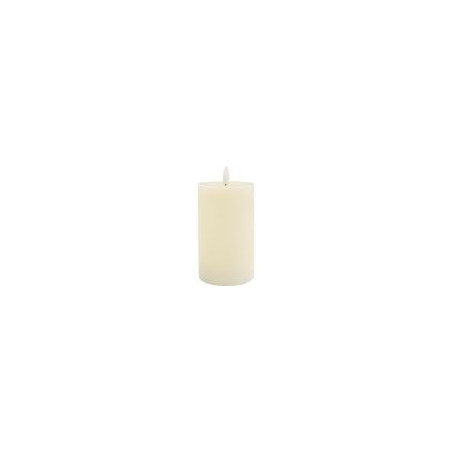 Bougie sculpturale LED en cire naturelle – Élégance contemporaine