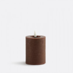 Bougie sculpturale LED en cire naturelle – Élégance contemporaine