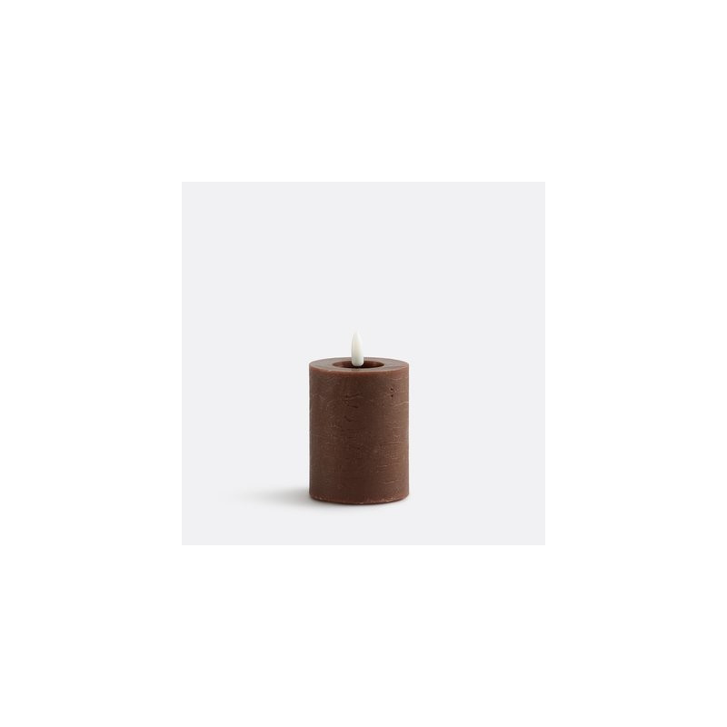 Bougie sculpturale LED en cire naturelle – Élégance contemporaine