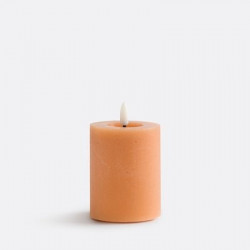 Bougie sculpturale LED en cire naturelle – Élégance contemporaine