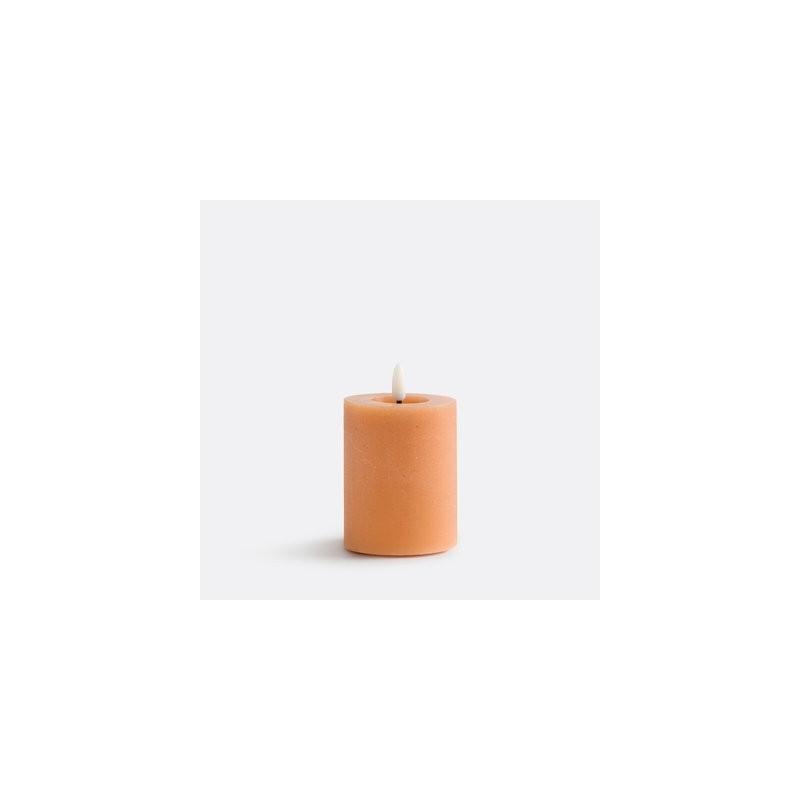 Bougie sculpturale LED en cire naturelle – Élégance contemporaine